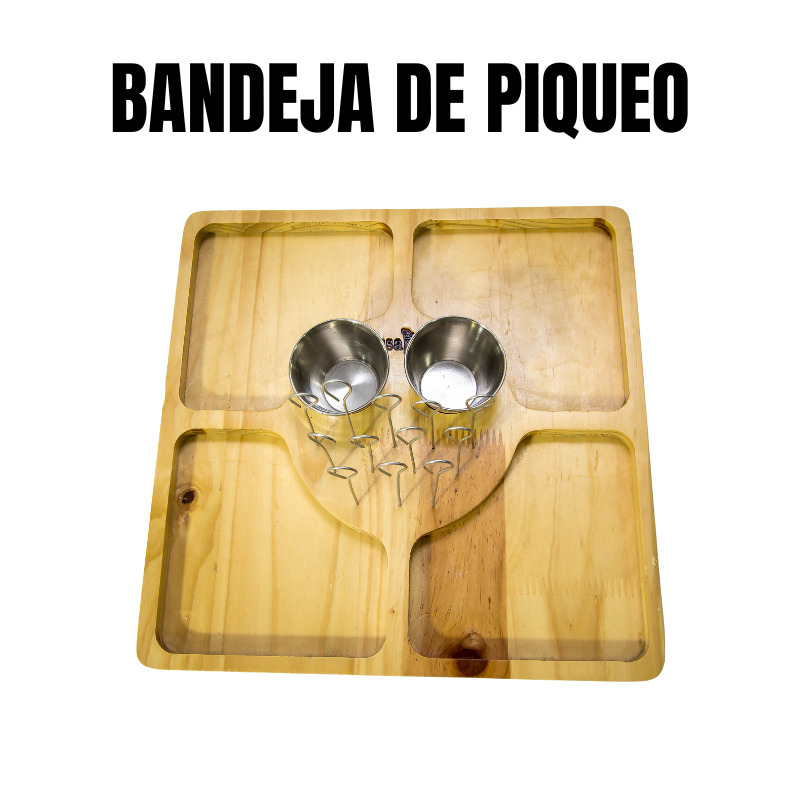 BANDEJA DE PIQUEO